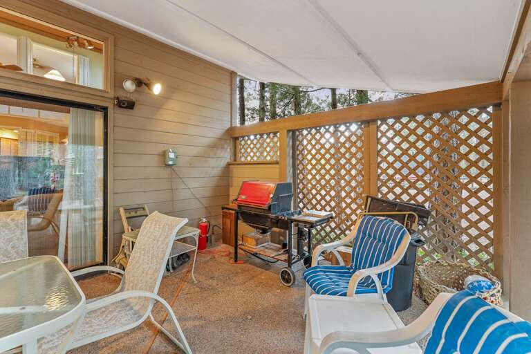 Outdoor covered patio with grill for your BBQ specialties Outdoor covered patio with grill for your BBQ specialties