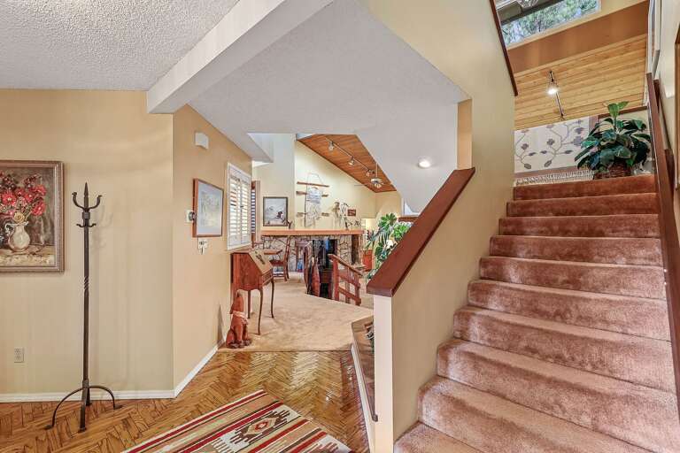 Stairs heading to the master bedroom Stairs heading to the master bedroom