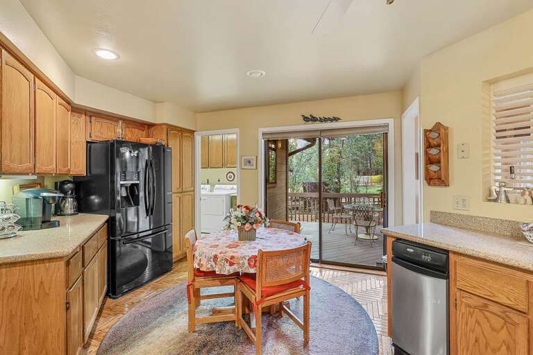 Stocked with modern appliances, including a stove, microwave, toaster, and Keurig coffee maker. Stocked with modern appliances, including a stove, microwave, toaster, and Keurig coffee maker.