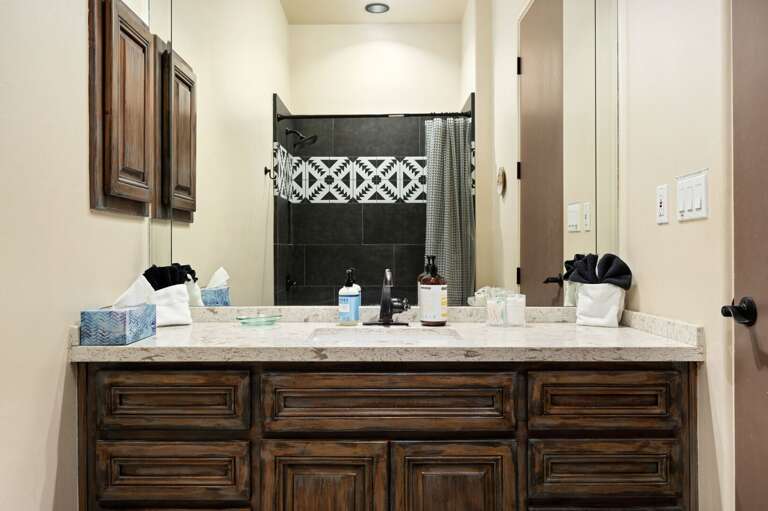 Hall full bathroom. Hall full bathroom.