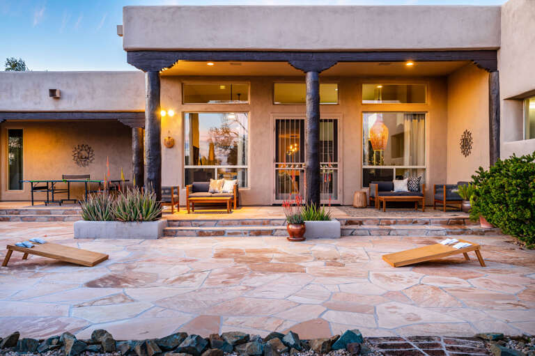 Throw bags into the corn hole. Throw bags into the corn hole.