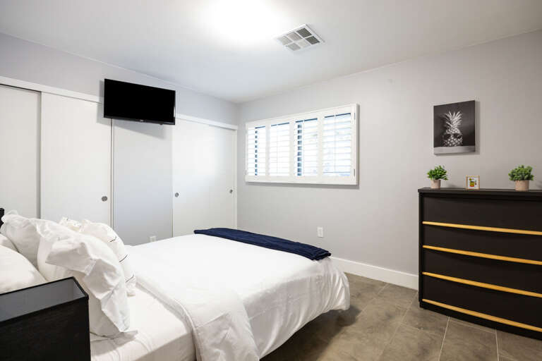 Bedroom Two w/ Queen Bed & TV