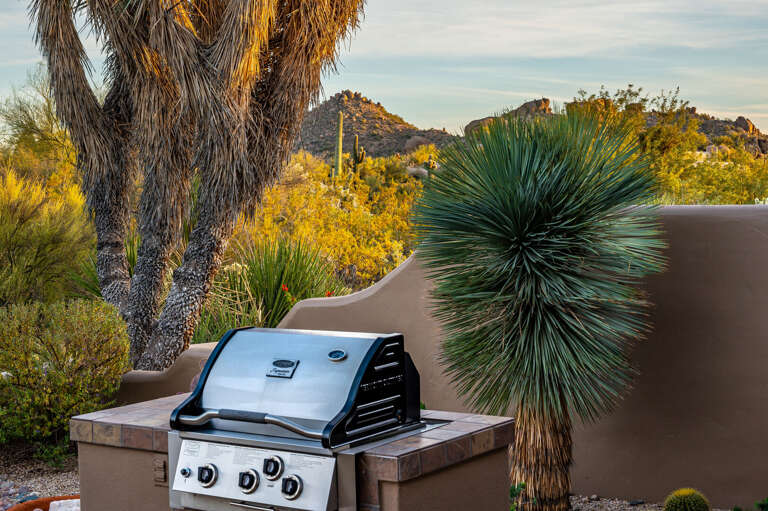 Views while you cook at the BBQ. Views while you cook at the BBQ.