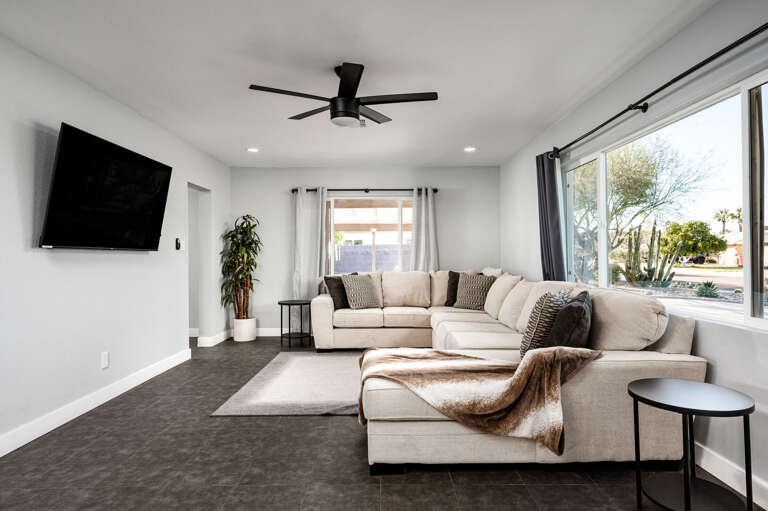 Big couch for relaxation. Big couch for relaxation.