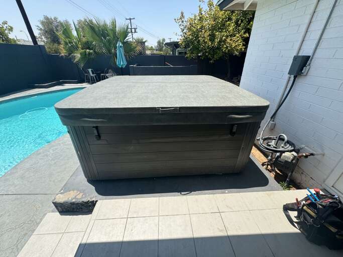 Newly added above-ground spa! Newly added above-ground spa!