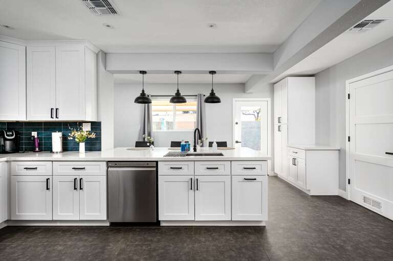 Another view from the kitchen. Another view from the kitchen.