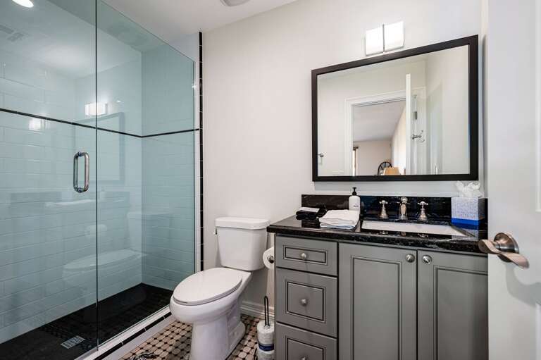 Third queen bedroom's full bathroom ensuite.