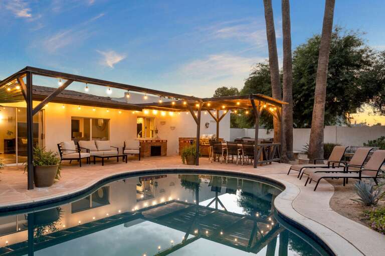 Pool, Outdoor Dining Area, and Grill