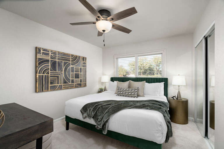 Second bedroom with King size bed Second bedroom with King size bed