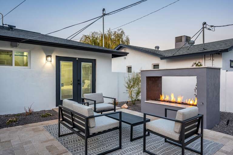 Cozy fireplace nights.