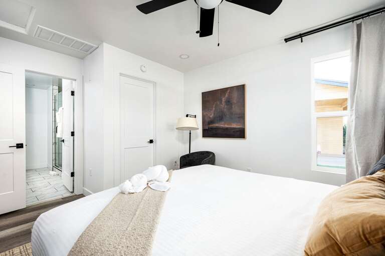 Master bedroom with en-suite bathroom.