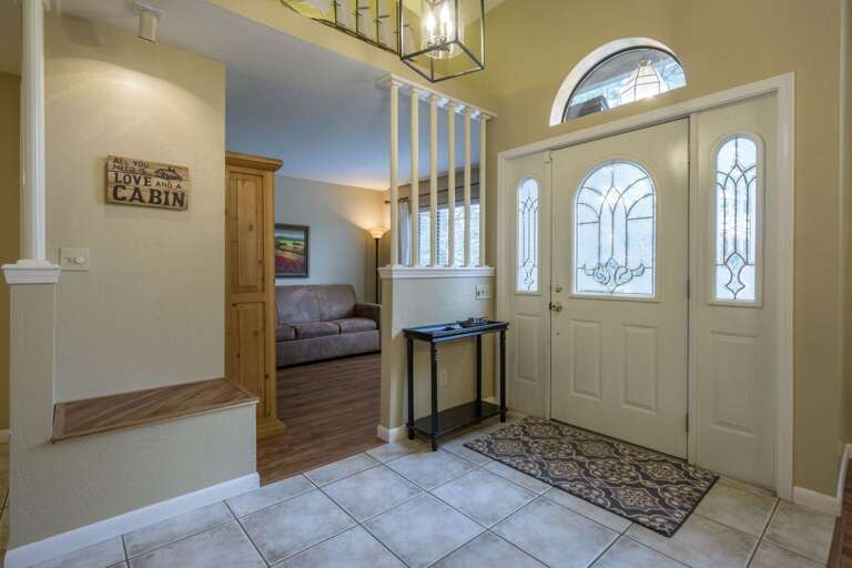 Bright and inviting entryway, creating a warm welcome as you step inside.