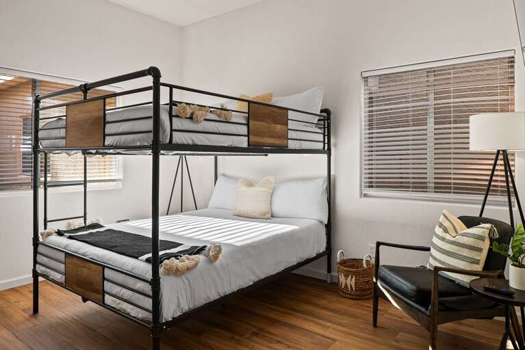 Bedroom Three w/ Queen-Queen Bunk Bed Bedroom Three w/ Queen-Queen Bunk Bed