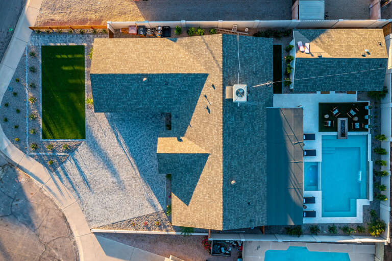 Aerial view. Aerial view.