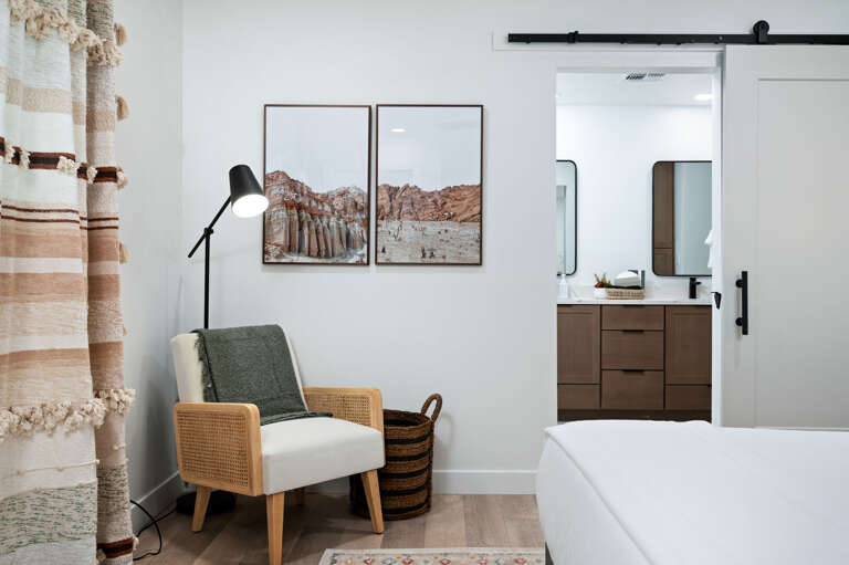 In the master suite you have a cute seating space. In the master suite you have a cute seating space.