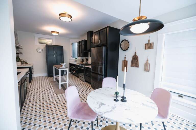 Gather around the elegant dining table, perfect for enjoying meals together. This charming space is Gather around the elegant dining table, perfect for enjoying meals together. This charming space is