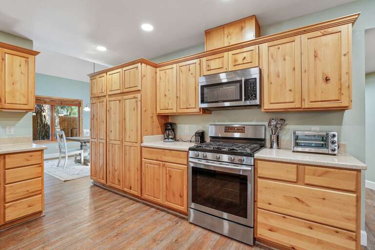 Just off the dining room, the spacious kitchen is fully equipped with everything you need to create your favorite meals. Just off the dining room, the spacious kitchen is fully equipped with everything you need to create your favorite meals.