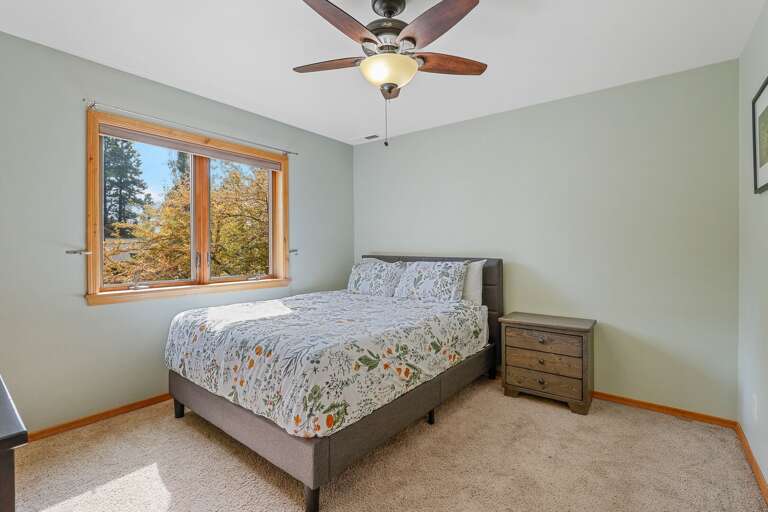 The final upstairs bedroom is another queen-size room, perfect for a restful night's sleep. The final upstairs bedroom is another queen-size room, perfect for a restful night's sleep.