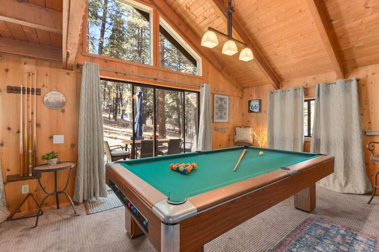 Pool table available for family fun! Pool table available for family fun!