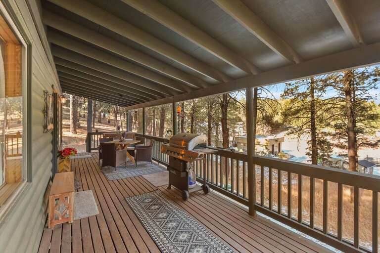 The private back deck is a perfect spot to relax with a gas heater, seating for 6, a lounger, and an outdoor couch. The private back deck is a perfect spot to relax with a gas heater, seating for 6, a lounger, and an outdoor couch.