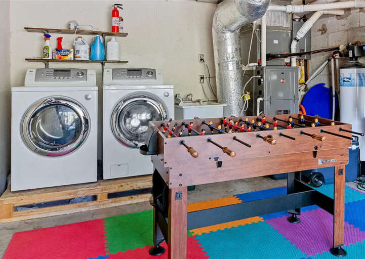 Foosball table and washer/dryer available Foosball table and washer/dryer available