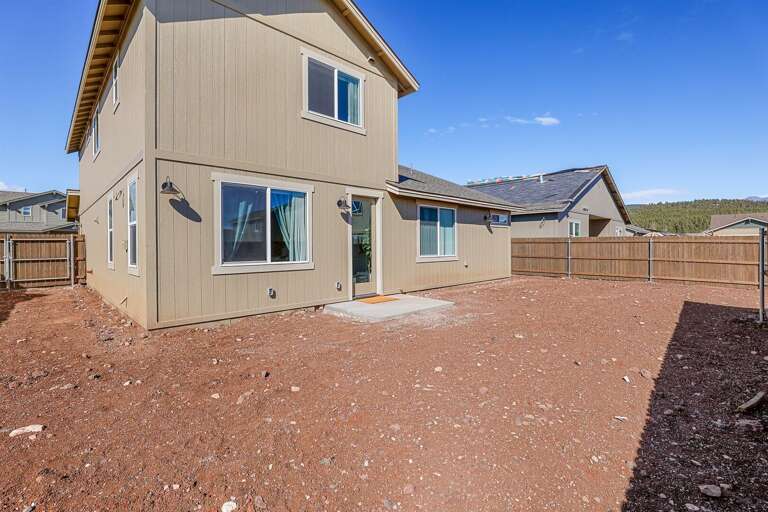 A private and completely enclosed backyard that will be completed soon!