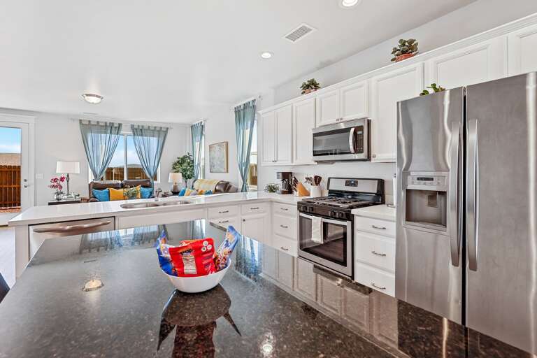 This stylish space offers the right number of modern amenities and personal, cozy touches to make you feel at home.