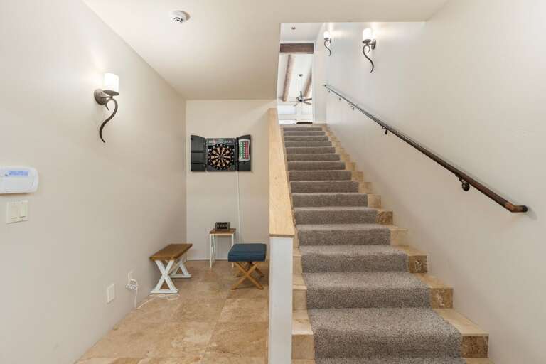 Dart Game Near Stairway Dart Game Near Stairway