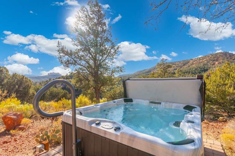 Luxurious Hot Tub to relax and rejuvenate after a day of adventure Luxurious Hot Tub to relax and rejuvenate after a day of adventure
