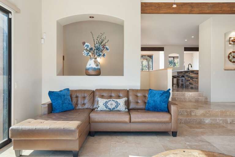 This multi-level contemporary home perched high in the neighborhood, offering stunning Red Rock views from every room and abundant foliage for great seclusion. This multi-level contemporary home perched high in the neighborhood, offering stunning Red Rock views from every room and abundant foliage for great seclusion.