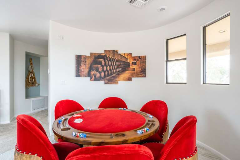 Poker Table in Rec Room Poker Table in Rec Room