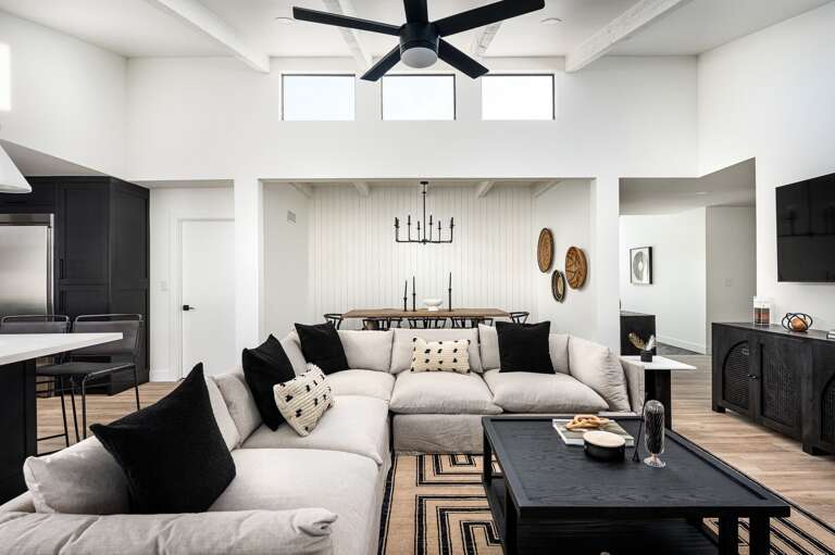 All the entertainment in one spot with the living room, dining, and kitchen. All the entertainment in one spot with the living room, dining, and kitchen.