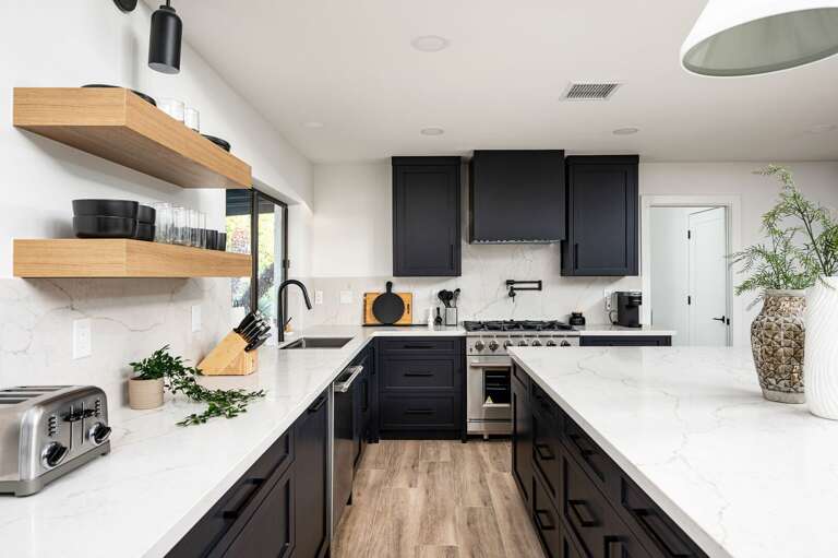 Gas stove and stainless steel appliances. Gas stove and stainless steel appliances.