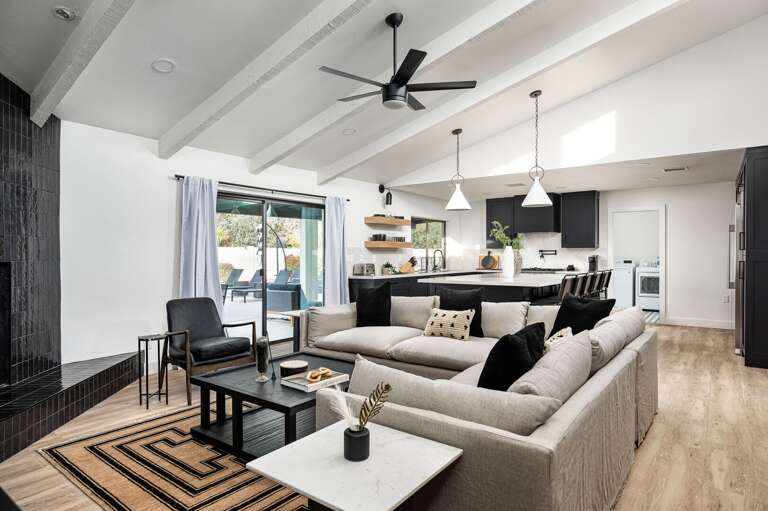 Large open-concept living space Large open-concept living space