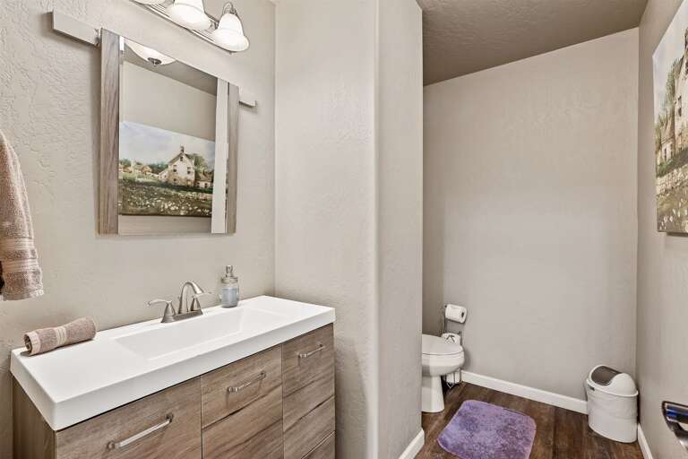 Half Bathroom on the 1st floor for guest convenience Half Bathroom on the 1st floor for guest convenience