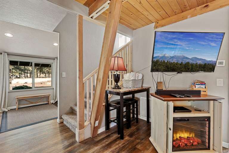 Inside, the warm wooden interiors create an inviting atmosphere, perfect for relaxation and meaningful connections. Inside, the warm wooden interiors create an inviting atmosphere, perfect for relaxation and meaningful connections.