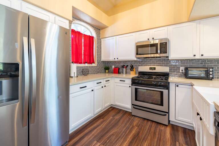 Your inner chef will love our fully stocked kitchen, equipped with premium appliances and thoughtful touches like a Nespresso coffee maker. Your inner chef will love our fully stocked kitchen, equipped with premium appliances and thoughtful touches like a Nespresso coffee maker.