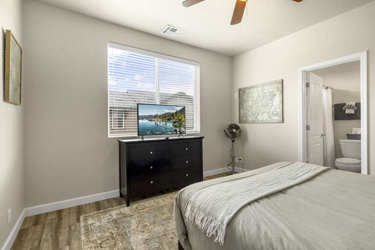 Third-Level Master Suites (2): Each includes a queen-size bed, en suite bathroom, walk-in closet, and Smart TV. Third-Level Master Suites (2): Each includes a queen-size bed, en suite bathroom, walk-in closet, and Smart TV.