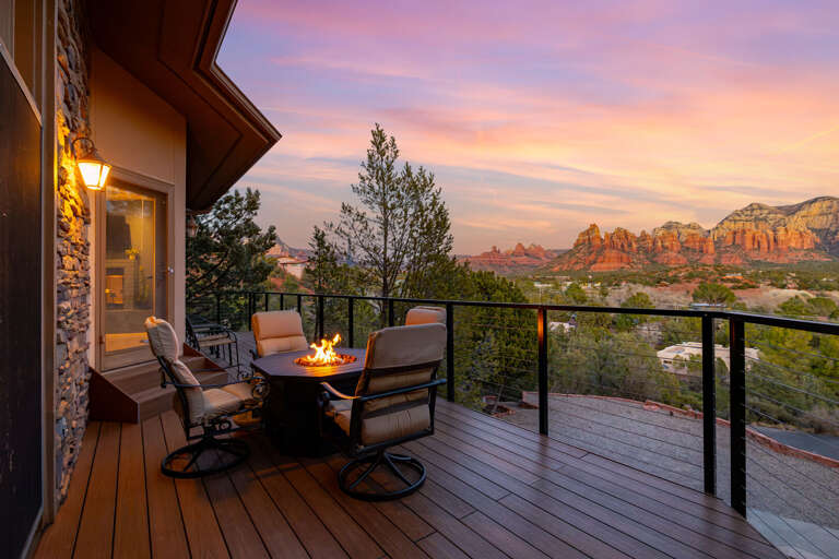 Fire pit with super comfy Adirondack chairs  and OMG views Fire pit with super comfy Adirondack chairs  and OMG views