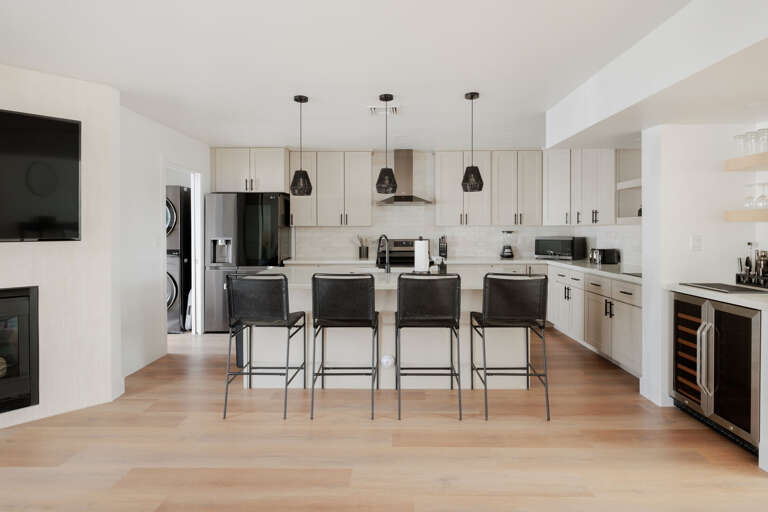 Four kitchen island seats. Four kitchen island seats.