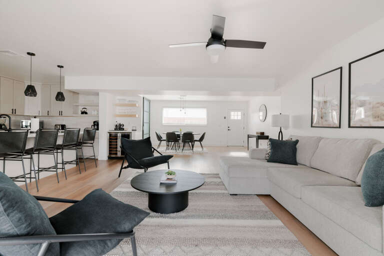 Open interior for all to gather. Open interior for all to gather.