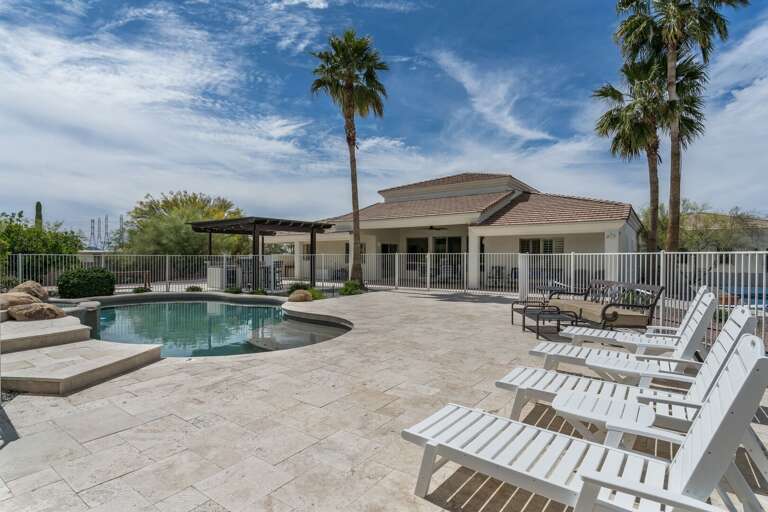 Outdoor loungers and seating