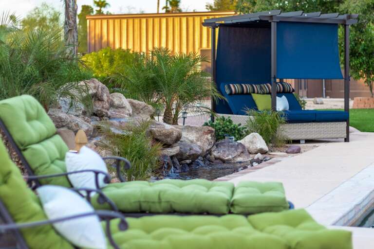 Comfortable Sun Beds Near the Pool Comfortable Sun Beds Near the Pool