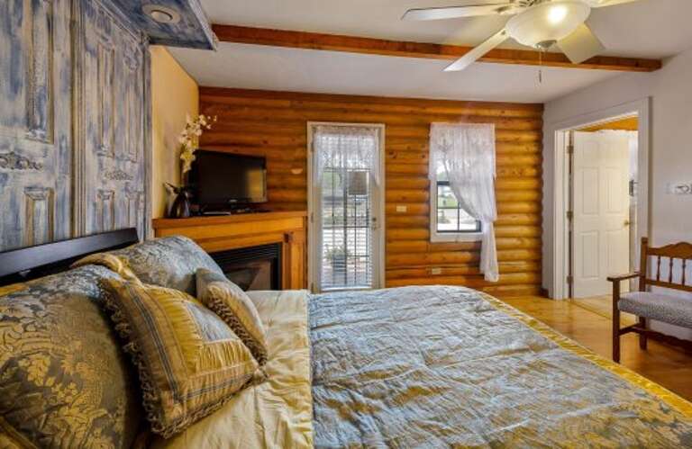 Charming Bygone Era Design: The Orchid Room blends vintage charm with modern touches, featuring a