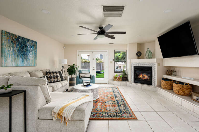 Large sofa and tv in the living room. Large sofa and tv in the living room.