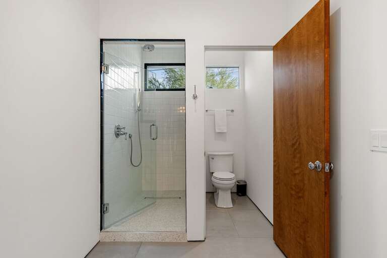 Master shower and bathroom Master shower and bathroom