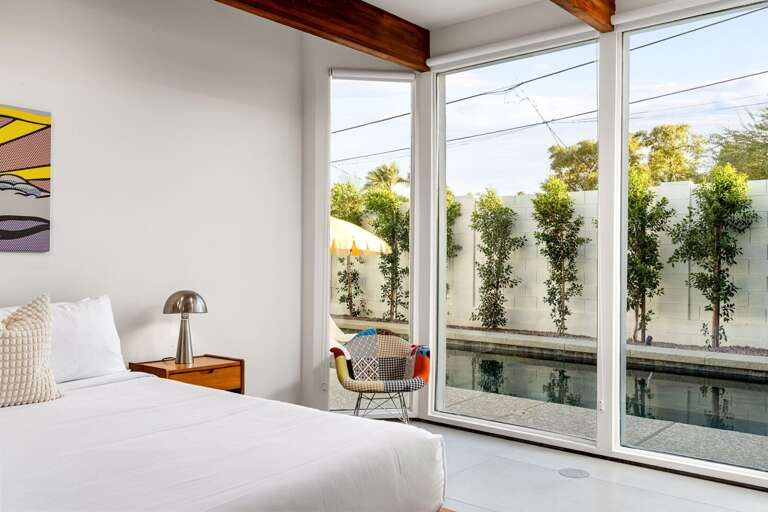 Unique rocking chair with great views in master bedroom! Unique rocking chair with great views in master bedroom!