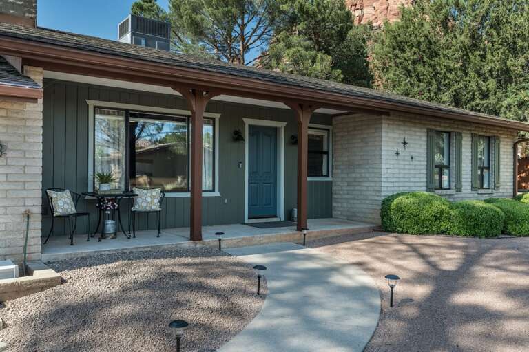 Front of the home Front of the home