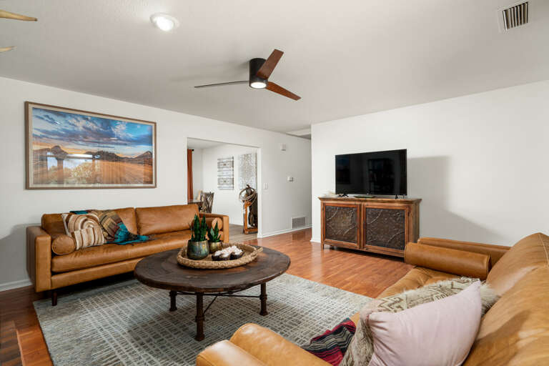 Whether reading, playing games, or relaxing, this space captures the Southwest's spirit and creates lasting memories. Whether reading, playing games, or relaxing, this space captures the Southwest's spirit and creates lasting memories.