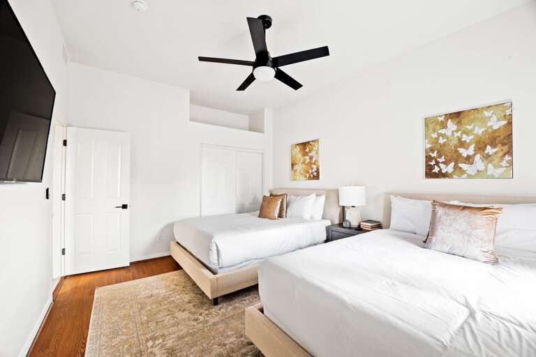 Bedroom Four w/ 2 Queen Beds & TV Bedroom Four w/ 2 Queen Beds & TV